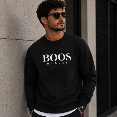 Moletom Masculino Gola Careca Algodão Confortável Blusa De Frio Flanelado Oferta