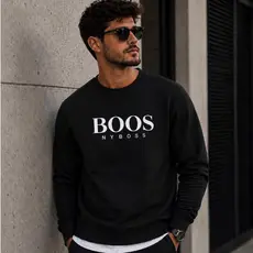 Moletom Masculino Gola Careca Algodão Confortável Blusa De Frio Flanelado Oferta
