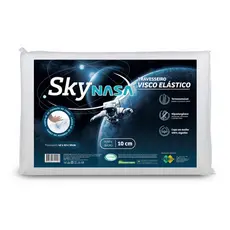 Travesseiro Sky Nasa Com 10cm de Altura Confortável Espuma  Viscoelástica Hipoalergênico Macio NAP