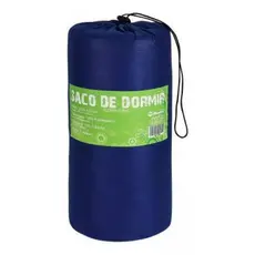 Colchonete Saco Dormir para Camping Com Zíper Campo Praia Azul Solteir Resistente FA Maringá