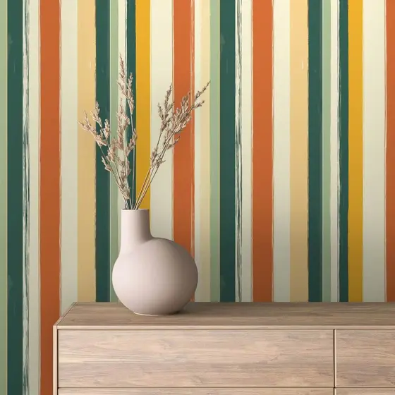 Papel De Parede Para Quarto Listras Verde Limão Branco Para Escritório Sala Adesivo Lavável