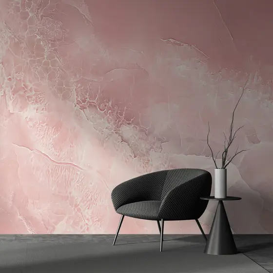 Papel De Parede Para Sala Papel de Parede Marmore Rosa e Branco Porcelanato Papel de Parede 3D