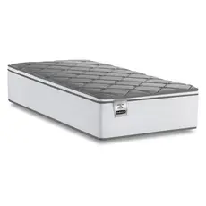 Colchão Solteiro Molas Com Pillow Max Force 88x188x27cm Branco/Cinza Inducol - Suporta Até 200 Kg