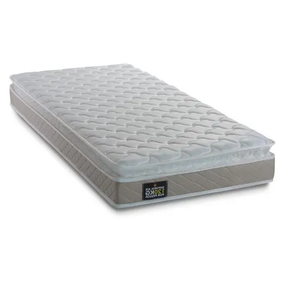 Colchão Solteiro Espuma D33 Pillow Top Millenium 88x188x19cm Bege/Branco Hellen