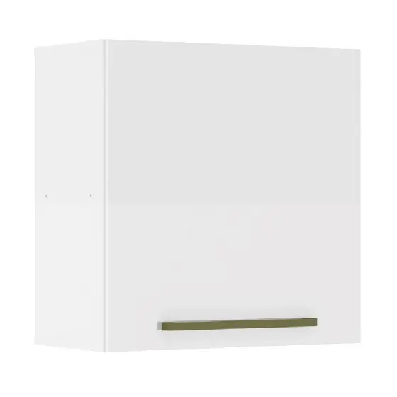 Armário Aéreo de Cozinha 1 Porta 0,59m Favorita Branco Lacca