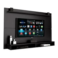 Painel Para TV Até 65 Polegadas Com Prateleira 1,80m Max Preto
