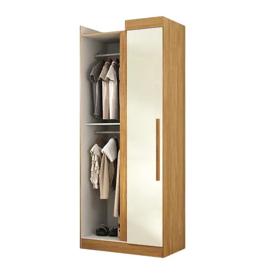 Modulo de Guarda Roupas Canto Para Quarto Madrid Maxel