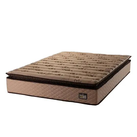 Colchão Casal Espuma D33 Pillow Top Van Gogh 138x188x29cm Marrom Hellen - Suporta até 120kg por Pess