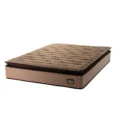 Colchão Casal Espuma D33 Pillow Top Van Gogh 138x188x29cm Marrom Hellen - Suporta até 120kg por Pess