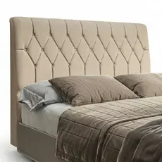 Cabeceira Para Cama Box Queen Istambul Dobuê 1.60m Com Capitonê Bege