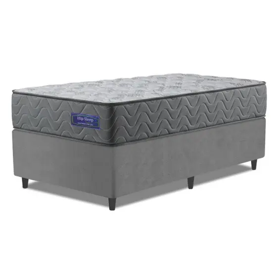 Cama Box Colchão Solteiro Molas Ensacadas Atlanta 88x188x60cm Apolo