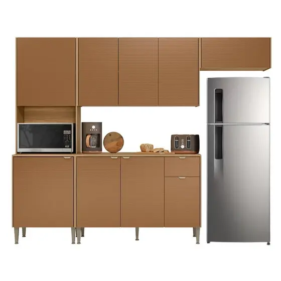 Armário De Cozinha Completa 9 Portas 1 Nicho Surya