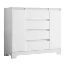 Cômoda Sapateira 4 Gavetas 2 Portas Boston Flex