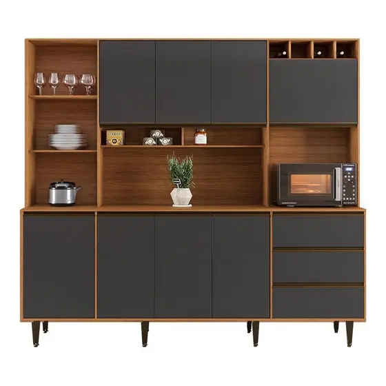Armário De Cozinha Completa 8 Portas 3 Gavetas Itália