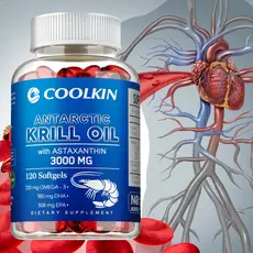 Contém Óleo De krill Antártico E Astaxantina , Vegano