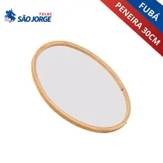 Peneira Fubazinho Aro 30cm De Madeira Premium São Jorge