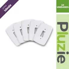 Espelho 4x2 Com Furo Para Interruptor Ideale Pluzie 10Un