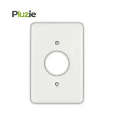 Placa para 1 Tomada Redonda 4x2 Ideale Branca Pluzie