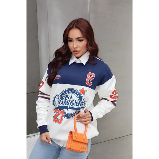 Moletom Feminino Califórnia Blusão de Frio Quentinho Confortável Moda Inverno
