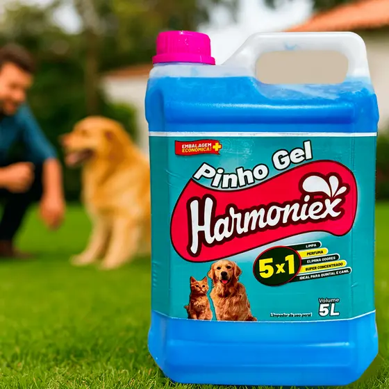 Pinho Gel Eliminador de Odor Pet Super Concentrado Harmoniex 5 litros