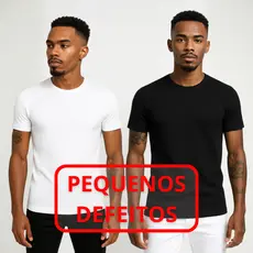 Camiseta Americana Canelada Slim Estilo Rapper *PEQUENOS DEFEITOS*