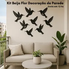 Beija Flores Decorativos – Decoração Minimalista para Parede Moderna
