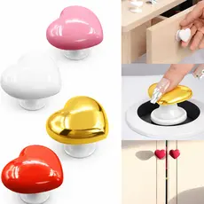 Botão de Pressão Para Vaso Sanitário Coração Decorativo Para Banheiro e Armário