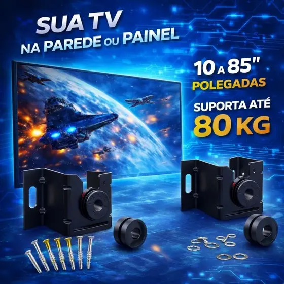 Suporte Universal Fixo Para Smart TV LED LCD 4K Parede Painel 10 24 32 43 50 55 60 75 85 Polegadas