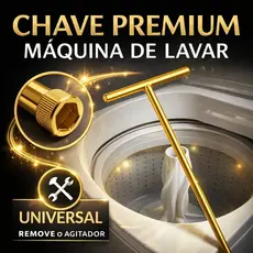 Chave T 10mm - Chave Longa Agitador Máquina Lavar Universal Limpeza 100% Puro Removedor Sujeira