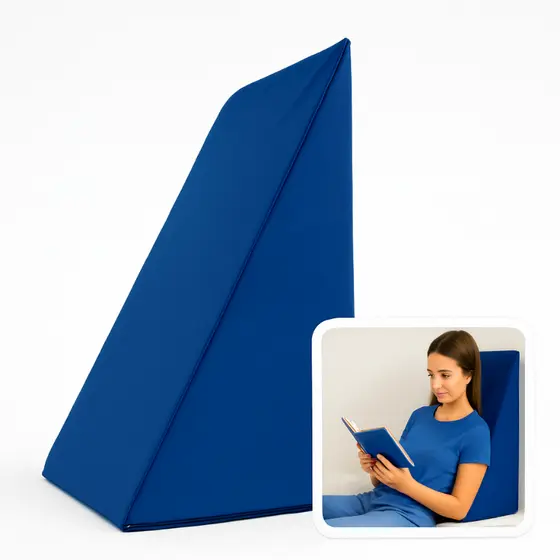 Encosto Leitura Travesseiro triangular apoio para os pés Almofada triangular