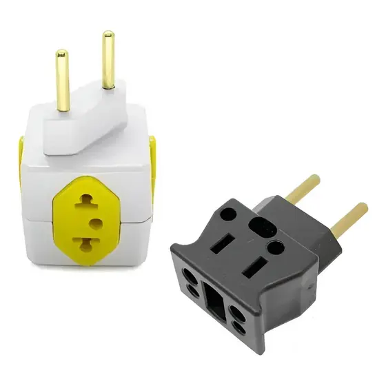 Kit Com 1 Adaptador Bob 10a/20a E 1 Adaptador 4 Saídas Cubo Entrega rapida