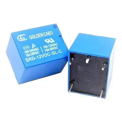 5 Rele Mini 5 Pinos 10a 12 Volts SRD-12VDC-SL-C