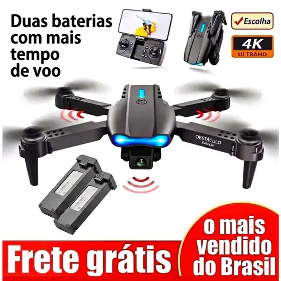 Drone com câmera | Mini Drone Pro WIFI FPV Com Câmera RC Toy 4K Quadcopter Dobrável Em Ângulo HD