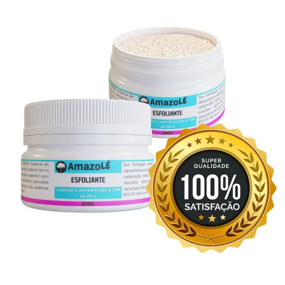 Esfoliante Clareador Amazolé Corporal e Íntimo | Remove Células Mortas e Auxilia no Clareamento