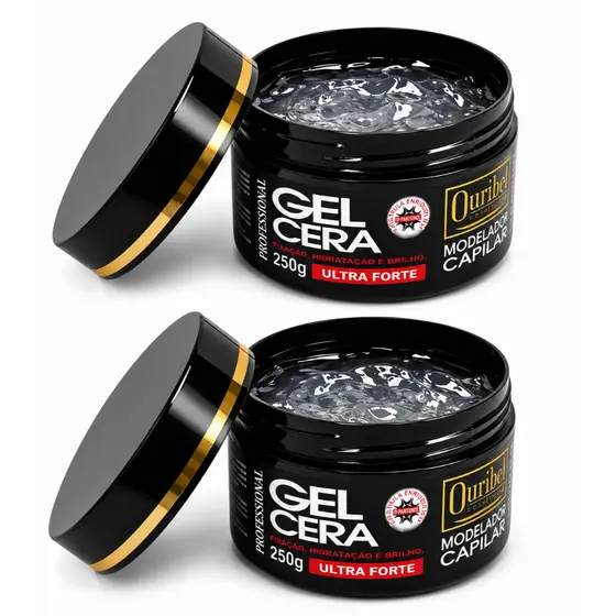 Gel Cera Capilar Ultra Forte Ouribel 250g 2 unidades