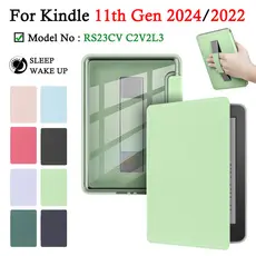 Capa portátil Para Kindle 11ª Geração 2024 2022 6'' Acrílico Transparente à Prova de Arranhões Magnética RS23CV C2V2L3