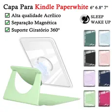Capa Para Kindle 11ª Geração 2024 Acrílico Magnética Sênior Paperwhite 12ª 10ª 8ª 7ª 6ª 5ª Geração