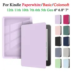 Para Kindle Paperwhite 12ª 11ª 10ª 8ª 7ª 6ª 5ª Geração 7'' 6.8'' 6'' Acrílico E-Reader Capa Colorsoft Assinatura Edição