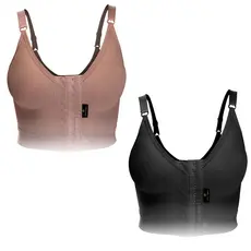 Kit 2 Sutiãs Pós-Operatório com Elástico Inferior Reforçado