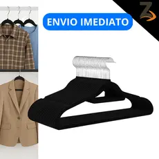 Kit Cabides Veludo Para Roupas Anti-derrapante Adulto Unidades Resistente Organizadores