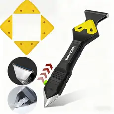 Kit Ferramentas Removedoras de Silicone, Rejunte e Cola | Espátula para Piso e Vidro