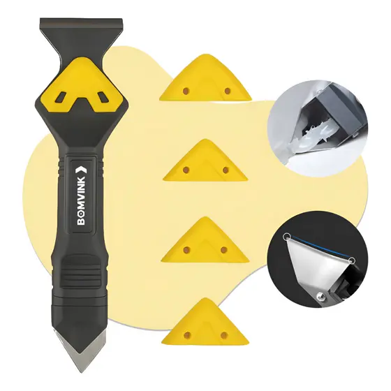Espátula Para Aplicar e Raspar Rejunte Aplicação Silicone Plástico Raspador Remover Silicone Velho Multiuso