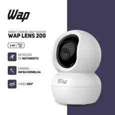 Câmera de Segurança 360º WAP WiFi FHD 1080P 360 Lens 200 Interna