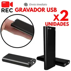 Gravador de Voz Mini Portátil Digital Espião Profissional USB Display Compacto Minimalista