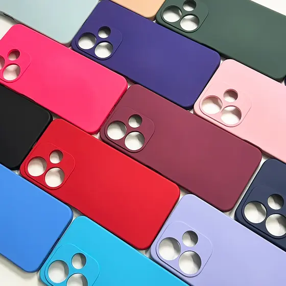 Capa para Redmi 9 10 10A 13C 4G 14C NOTE 60 4G telefone anti-queda silicone simple Com proteção de câmera