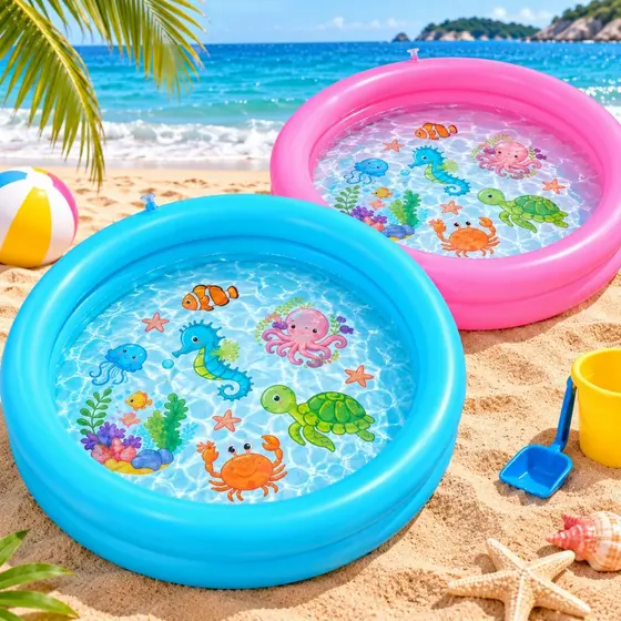 Piscina Infantil Inflável 60 Cm Bebê Redonda Praia Jardim Bolinha + 2 anos