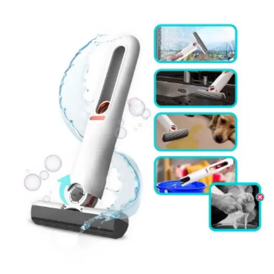 Mini Mop Esfregão Absorvente Portátil Auto Squeeze Mop Limpeza Multifuncional