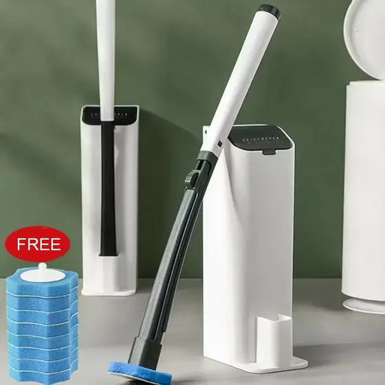 Escova Sanitária Higiênica Descartável Com 8 Refil para Vaso