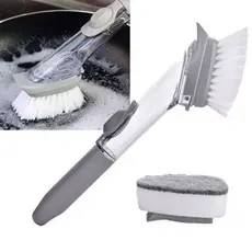 Escova Multiuso Limpeza Lava Louça Com Dispenser Detergente