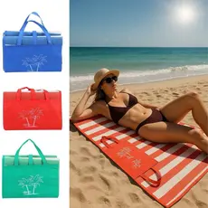 Esteira De Praia Dobrável Piquenique Dobrável Vira uma Bolsa
